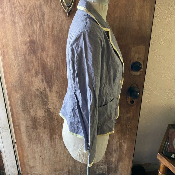 GIBSON Gray Two Button BLAZER JACKET NWT Twee sz L - Picture 5 of 7